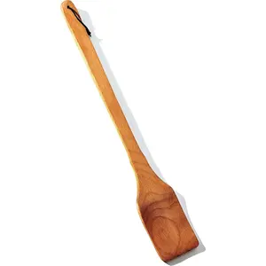 Large Wooden Spoon - 18-inch Heavy Duty Cajun Stir Paddle for Cooking in Big Pots & Wall Decor - Big Spoon For Brewing, Grill, Mixing, Stirring - Solid  Hard  Long Spatula.