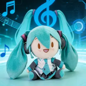 NEW 2026 Hatsune Miku Fufu Plush Doll Fuwafuwa Anime Kawaii Cute Cool Toys Dolls Plush Room Car Desk Decor Birthday Gift For Fan