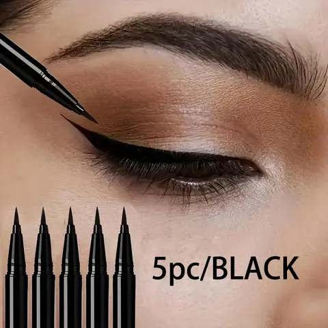 Waterproof Liquid Eyeliner Pen Set, Eyeliner Pen Cosmetic, Eye Makeup Products, Eyeliner Makeup, Long-Lasting Formula, Quick-Drying, Sweat & Smudge Resistant, Perfect for Beginners & Gifts