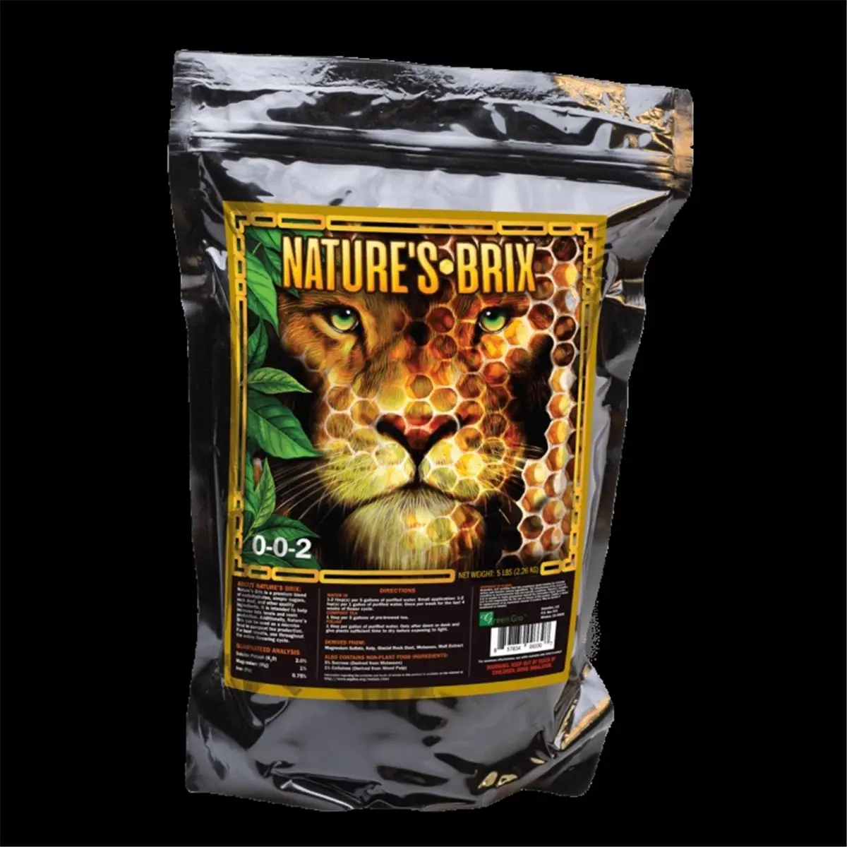 Green Gro Biologicals BX-7005 5lb Bagged Fertilizer, Natures Brix for Outdoor Garden Plant Growth