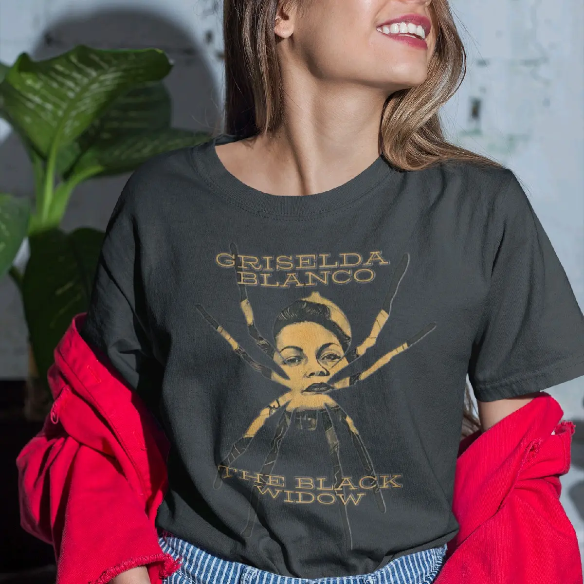 Griselda Blanco T-Shirt - Notorious Black Widow Crime Boss Graphic Tee, Perfect Collector's Gift for True Crime Fans