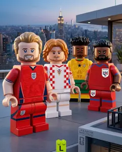 [LIMITED] World Cup 2026 Building Block Football Figures Set – England Croatia Ghana Panama Brick Toys, Collectible Soccer Player Gift for Kids & Fans