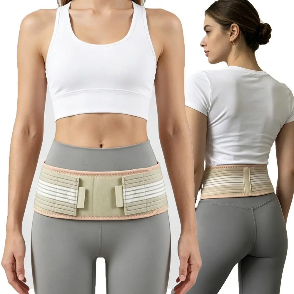 Breathable Pelvic Correction Belt, Non-Slip Hip Support Brace, Adjustable Compression Wrap, Daily Wear, Pelvic Stability, Hip Alignment