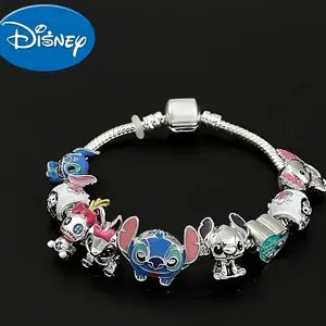 Disney Ohana Means Bracelet Featuring Stitch Characters in Adorable Designs Perfect Gift for Disney Fans Stitch Cutest Accessory