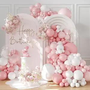157/228pcs Balloon Set for Wreath or Arch, Light Transparent Balloons, Party Decorations for Birthday Engagement Shower Anniversary