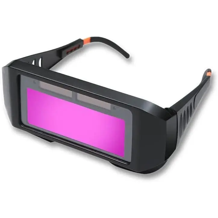 1 Pack Industrial Welder Safety Glasses, Solar Auto-Darkening Work Safety Goggles for Home Improvement