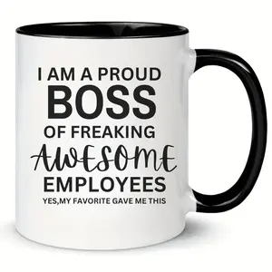 Funny Boss Day, Office Gifts, Moving Appreciation Retirement Gifts Boss, Boss Lady Mugs, Sarcastic Boss Gift, Quote Mug For Boss, Novelty Coffee Mug, Gifts For Coworker Boss, 11 15oz Ceramic Cup