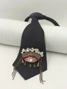 Gothic Lolita Style Adjustable Hanging Rope, Colorful Diamond Eye Fringe Decoration, Hanfu Western Suit Cosplay Accessory