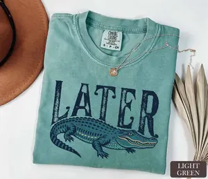 Comfort Colors Later Gator T-shirt, Funny Alligator Sweatshirt, Southern Saying Gift, Retro Gator Tee, Florida Lover Top, Crocodile Shirt