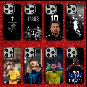 For N-Neymar Football 10 Phone Case For iPhone 16,15,14,13,12,11,Mini,Pro,SE,MAX Drop Matte Shockproof Soft Black Cover
