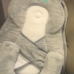Ergonomic Rootling Nursing Support Seat - 10° Inclined Breastfeeding Chair with Detachable Wedge, Adjustable Footrest, Mesh Breathable Design