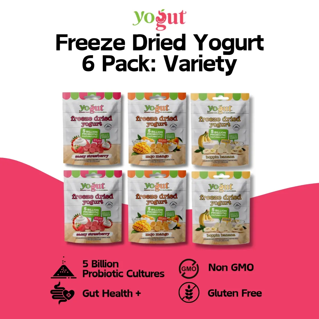 YoGut Freeze Dried Yogurt 6 Pack - Variety YoGut Freeze Dried Yogurt 6 Pack - Variety