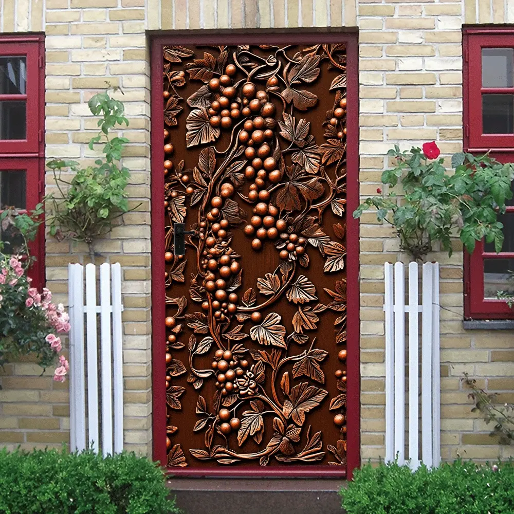 2 Vintage Relief Vine Grapevine Wall Stickers16x70cmVintage Relief Vine Grapevine Wall Stickers,16x70cmVintage Relief Vine Grapevine Wall Stickers, European Style Wooden Texture Self-Adhesive Decorative S