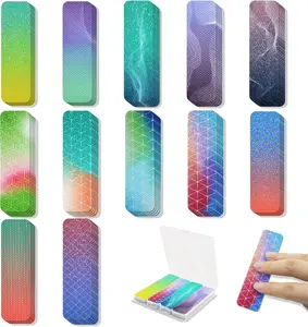 48PCS Gradient Sensory Stickers with Storage Box, Textured Adhesive Fidget Stickers for Stress Relief at Office Scrapbook Decoration