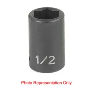 212 MAIN Grey Pneumatic 1016M Chrome-Mo Steel Deep Socket, 0.38 in. Drive, 16 mm Standard, High Torque Tool for Cycling & Outdoor Recreation Equipment
