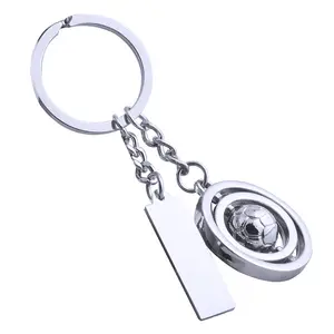 Creative Zinc Alloy Keychain – Football & Basketball Themed World Cup Style Metal Car Key Fob Pendant