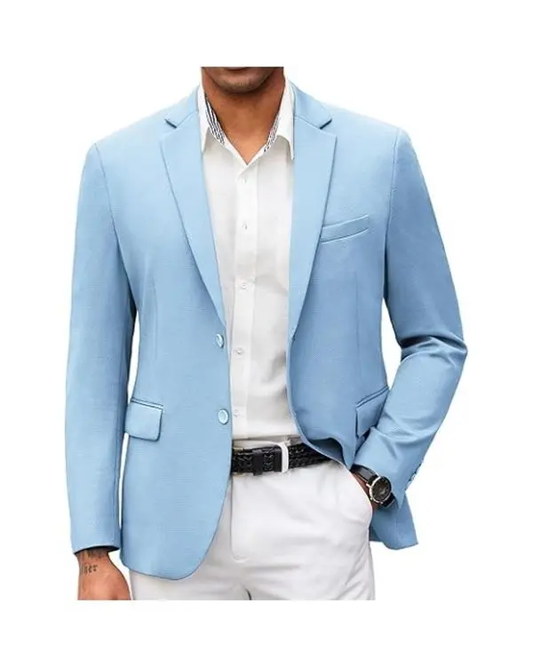 COOFANDY Men's Suit Casual Blazer Slim Fit Suit Jacket Lightweight Knit Sport Coat Two Button Blazer Jacket COOFANDY Men's Suit Casual Blazer Slim Fit Suit Jacket Lightweight Knit Sport Coat Two Button Blazer Jacket