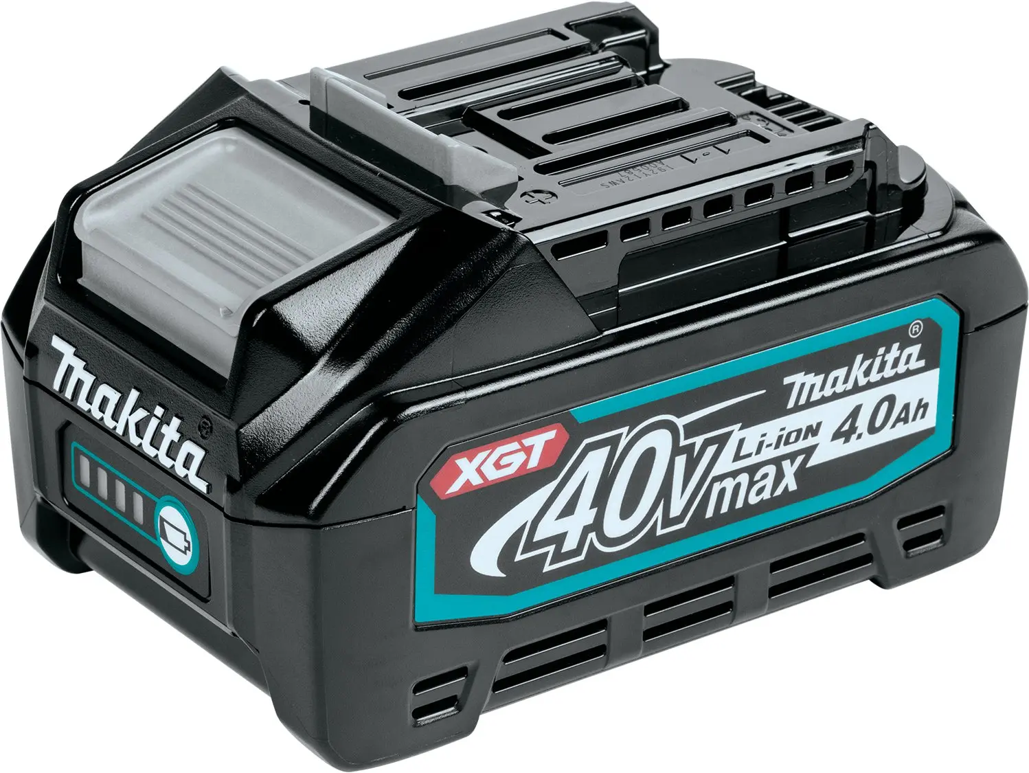 Makita BL4040 40V Max XGT Lithium Ion Battery, 4.0Ah Impact Resistant Power Tool Accessory with Advanced Design, 45-Min Full Charge, Shock-Absorbing Inner-Liner for Cordless Tools