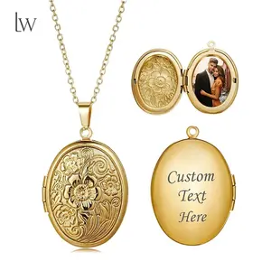 Custom Locket Necklace with Photo