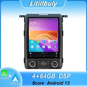 Car Stereo for 2013 - 2014 Ford F-150 touch screen has Android Auto Wireless Carplay, Bluetooth WIFI supports GPS Navigation