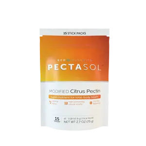 PectaSol Modified Citrus Pectin Stick-Packs by ecoNugenics - Daily Supplement for Inflammation & Detox Support Backed by 100+ Studies