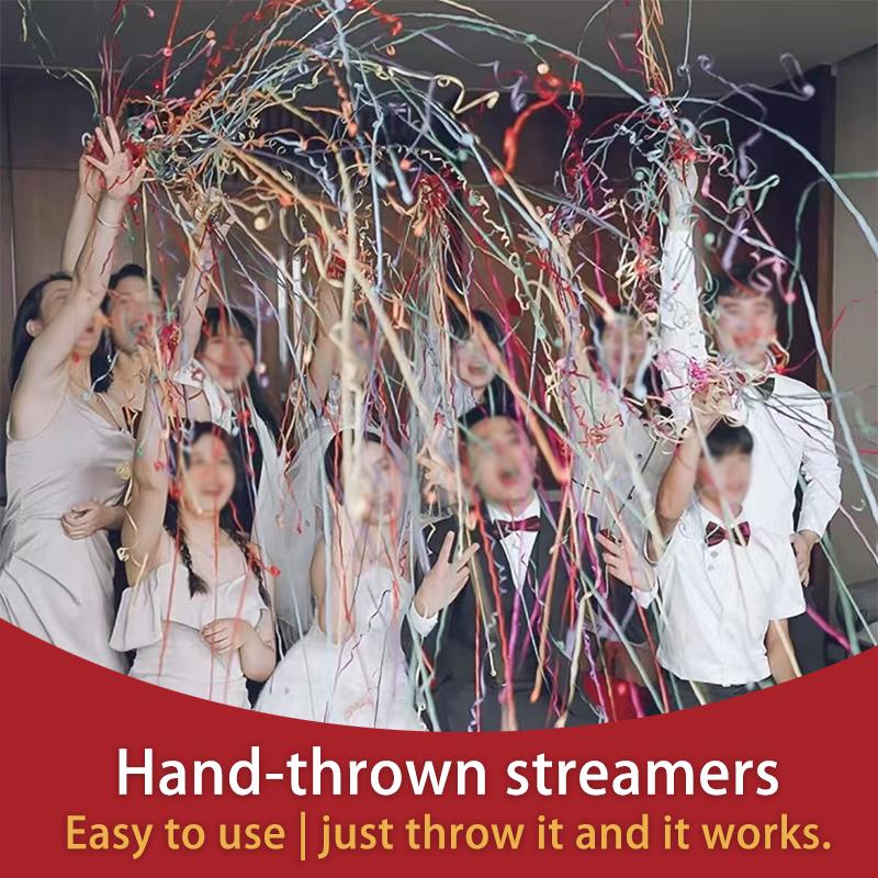 Easy-to-clean, eco-friendly colorful ribbon streamers for a festive atmosphere — large capacity, 10-pack | A party vibe booster for holidays — one-click “scene-stealer” effect at birthdays and parties; effortless holiday decorations that instantly make an