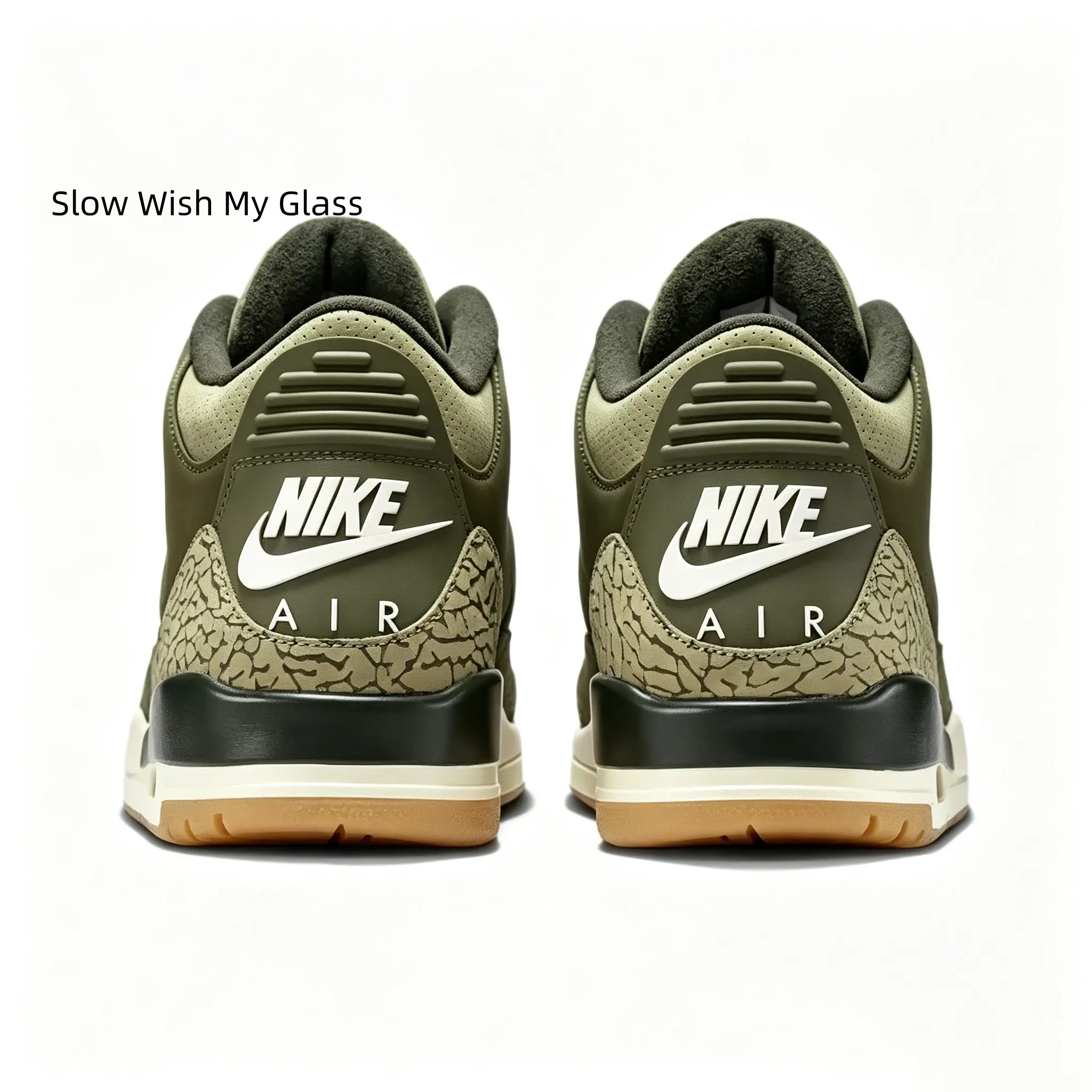 Vintage Mid Top Basketball Sneakers Olive Green Genuine Leather Crack Texture Gum Outsole Comfort Cushion Daily Walking Trainers Unisex
