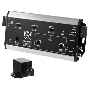 XLCA2X 2-Channel Line Output Converter Digital Bass Enhancer with xBOOST, Impedance Matching, and Remote Level Control
