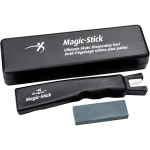 Magic Stick Ice Skate Sharpener | Includes Sharpening Stone | Hockey Skate Skate Sharpener, Sharpen and Restore  Edges, Hockey Accessories, Storage Case provided