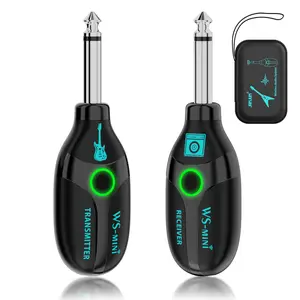 Low Latency 2.4G Wireless Guitar System Rechargeable Transmitter Receiver for Electric Guitar Bass