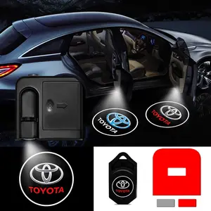 Toyota LED Welcome Lights with Logo, Fits Corolla Camry Rav4 Highlander Prius Yaris Sienna Tacoma Tundra C-Hr, Car Accessories