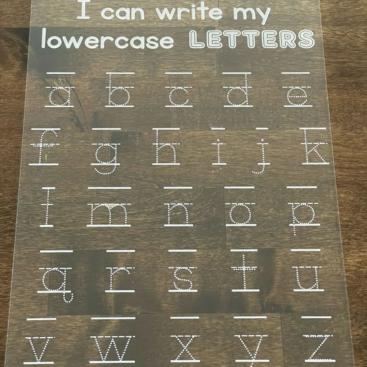 Brand-New Capital and Lowercase Letter Acrylic Dry Erase Boards for Kids, Tracing Practice Resource - 8.5 x 11 inches