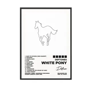 Deftones - White Pony Album Poster No Frame / Album Cover Poster / Music Gift / Music Wall Decor / Album Art / Decor Home