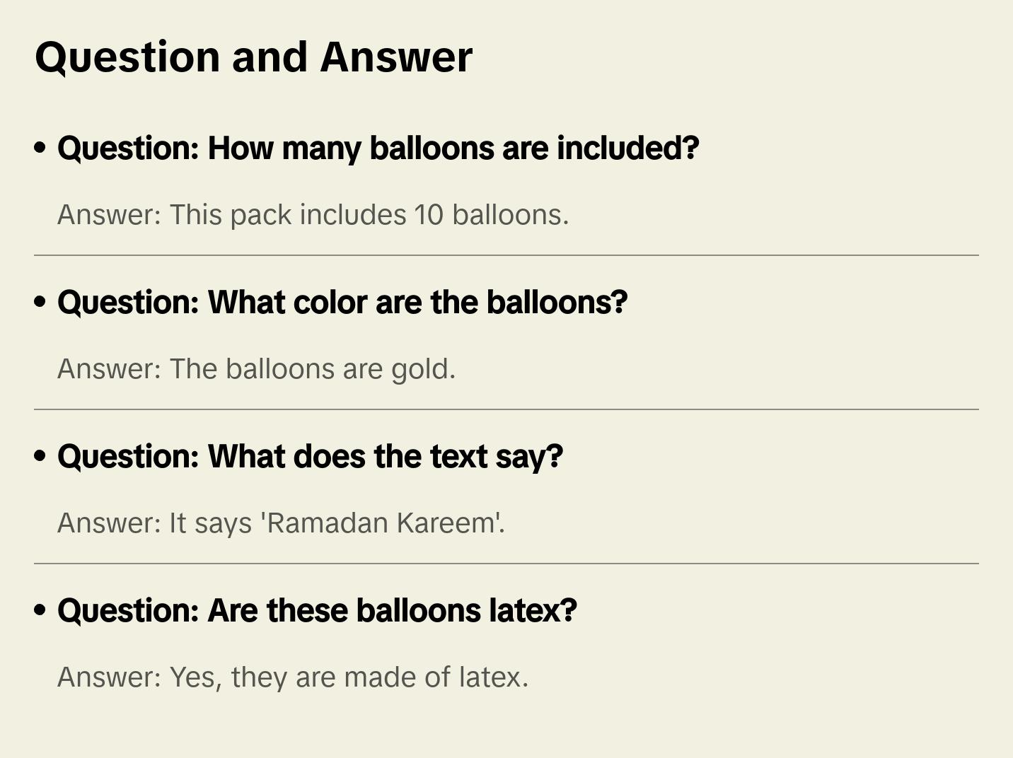 Islamic Holiday Decor | Ramadan Kareem Balloons | 10 Pack - Gold