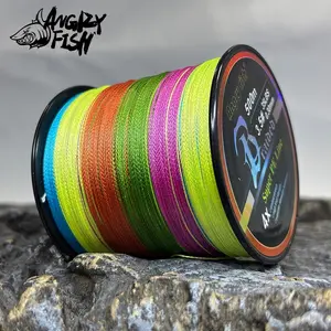 500m 4 Strand Pe Braided Fishing Line, Colorful High Strength Anti-Wear, Durable and Smooth Casting, 10lb-80lb Pulling Power