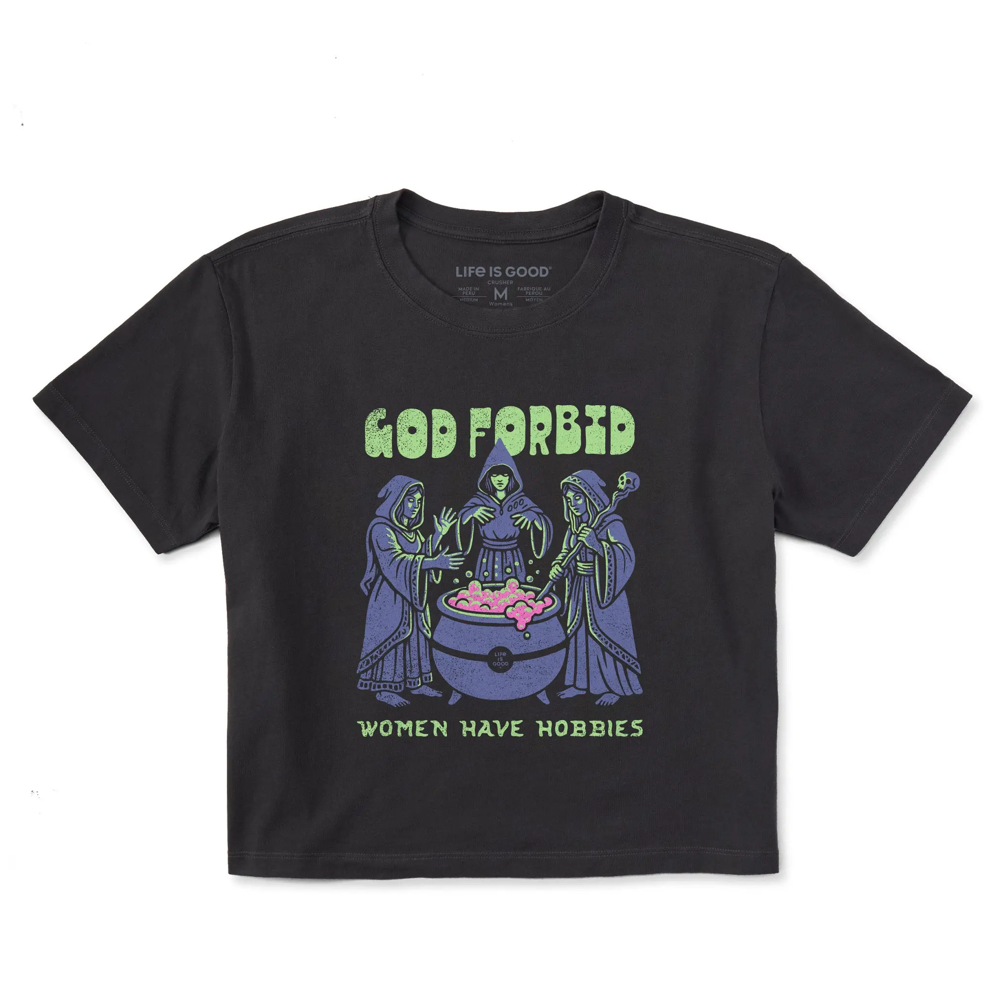Women's God Forbid Women Have Hobbies Cauldron Short Sleeve Crusher Boxy Tee
