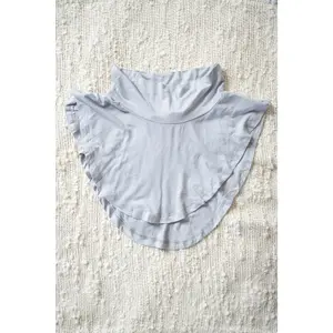 Jersey Mock Collar Neck Piece - Rhino Gray