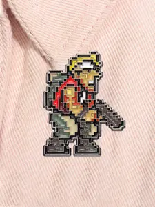 Minecraft Game Enamel Pin Pixel Mosaic Arcade Character Alloy Brooch, Fashion Accessory for All Seasons, Casual Style Lapel Badge Backpack Charm Men