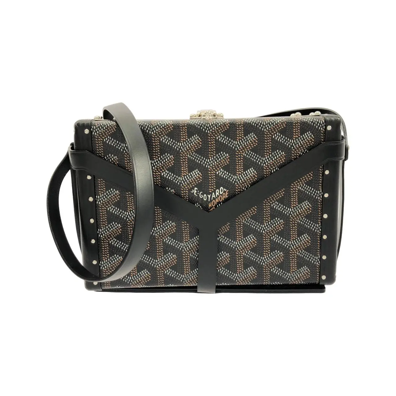 Pre-owned Goyard Canvas Shoulder Bags Minodière Coated Cow Shoulder Bag