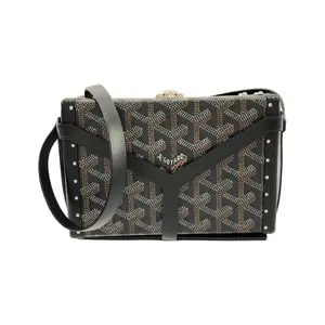 Pre-owned Goyard Canvas Shoulder Bags Minodière Coated Cow Shoulder Bag