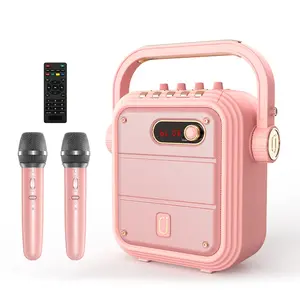 JYX TX02 Karaoke Machine with Two Microphones Bluetooth 5.0 Stereo Sound 5200mAh Battery Party Gift - Audio, Multifunction fathersdaygift