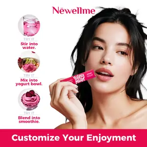Newellme Super Red Food Powder Supports Blood Pressure Benefits Leg Veins Heart & Blood Vessel Health Extracts of Beetroot 14 Bottles per Box for Optimum