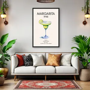 Margarita Cocktail Bar Art Print