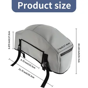 Winch Cover,Heavy Duty UV-resistant Waterproof Winch Protective Cover with Drawstring,Indoor/Outdoor Winch Accessories,Weather Resistant Dust Cover for Electric Winches up to 12000Lbs (Grey)