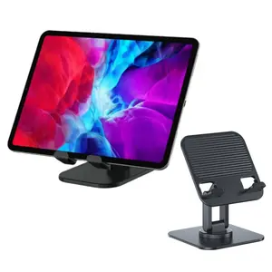 360° Rotatable Mechanical Sound Tablet & Cell Phone Stand, Foldable Desktop Tablet Phone Holder Cradle Dock, Universal Fits for iPhone 17 16 15 14 13 Pro Max Plus iPad Pro 11 10.5 9.7 iPad Mini 4/3/2/1 iPad Air 5/4/3/2, for Samsung Galaxy S24 S23 Note 9