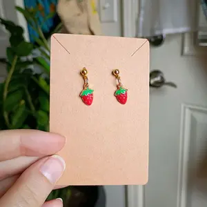 Strawberry Charm Earrings