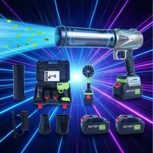 21V Dual Battery  Brushless Cordless Leaf Blower, Adjustable Speed with Extended Nozzle for Multi-Scene Cleaning, Great Gift for Holiday & Daily Use