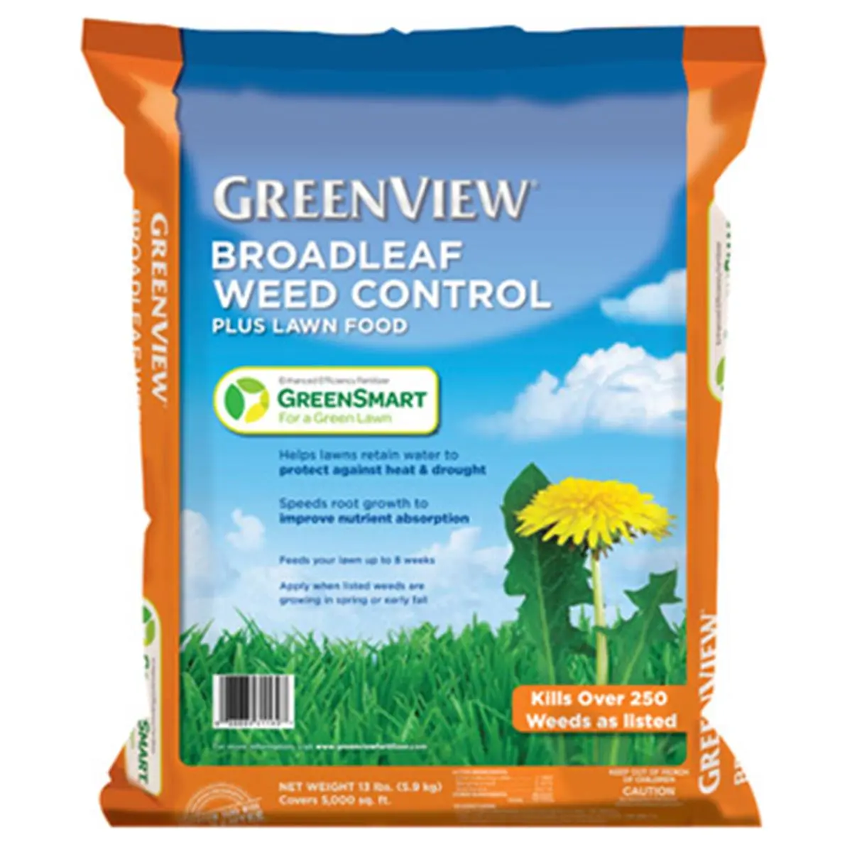 Greenview 2131169 Bagged Broadleaf Weed Control + GreenSmart Lawn Food, Home Improvement & Garden Supplies Weed Killer