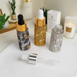 Luxurious 5ML Glass Dropper Bottle, Elegant Essential Oil Travel Dispenser, Portable Reusable Glass Vial, Perfect for Gifts & Daily Use