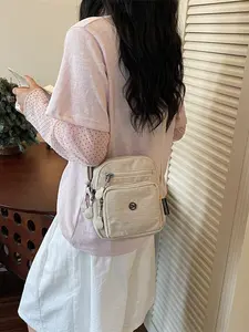 Ultra-Light Nylon Crossbody Bag for Women, Large Capacity Multi-Compartment, Casual Shoulder Bag for Travel & Daily Use, Everyday Bags